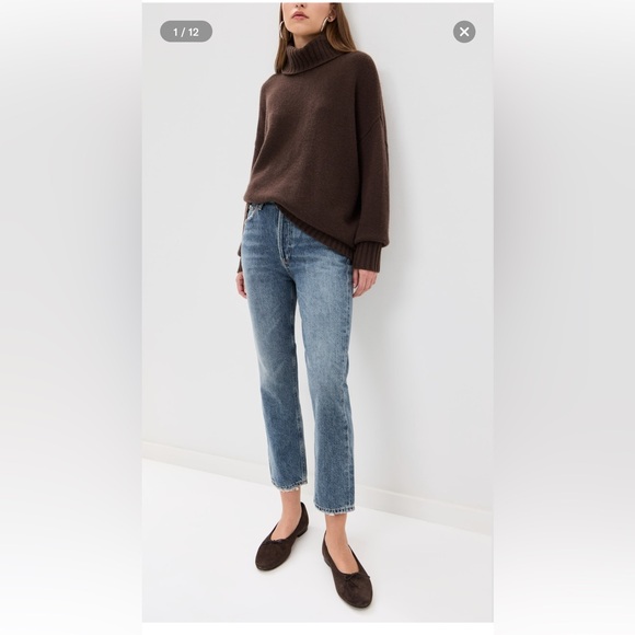 Agolde Riley High Rise Straight Crop Jeans - Picture 8 of 8